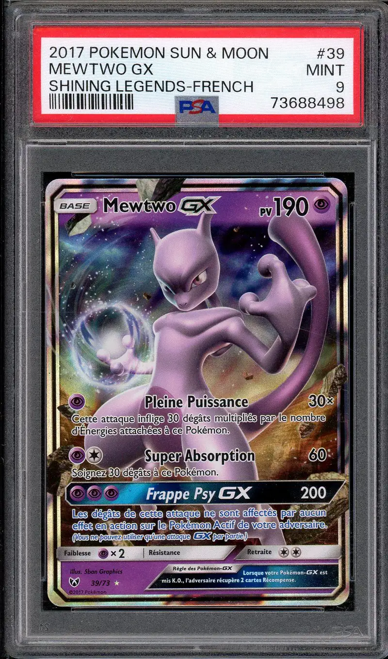 PSA 9 Mewtwo Gx