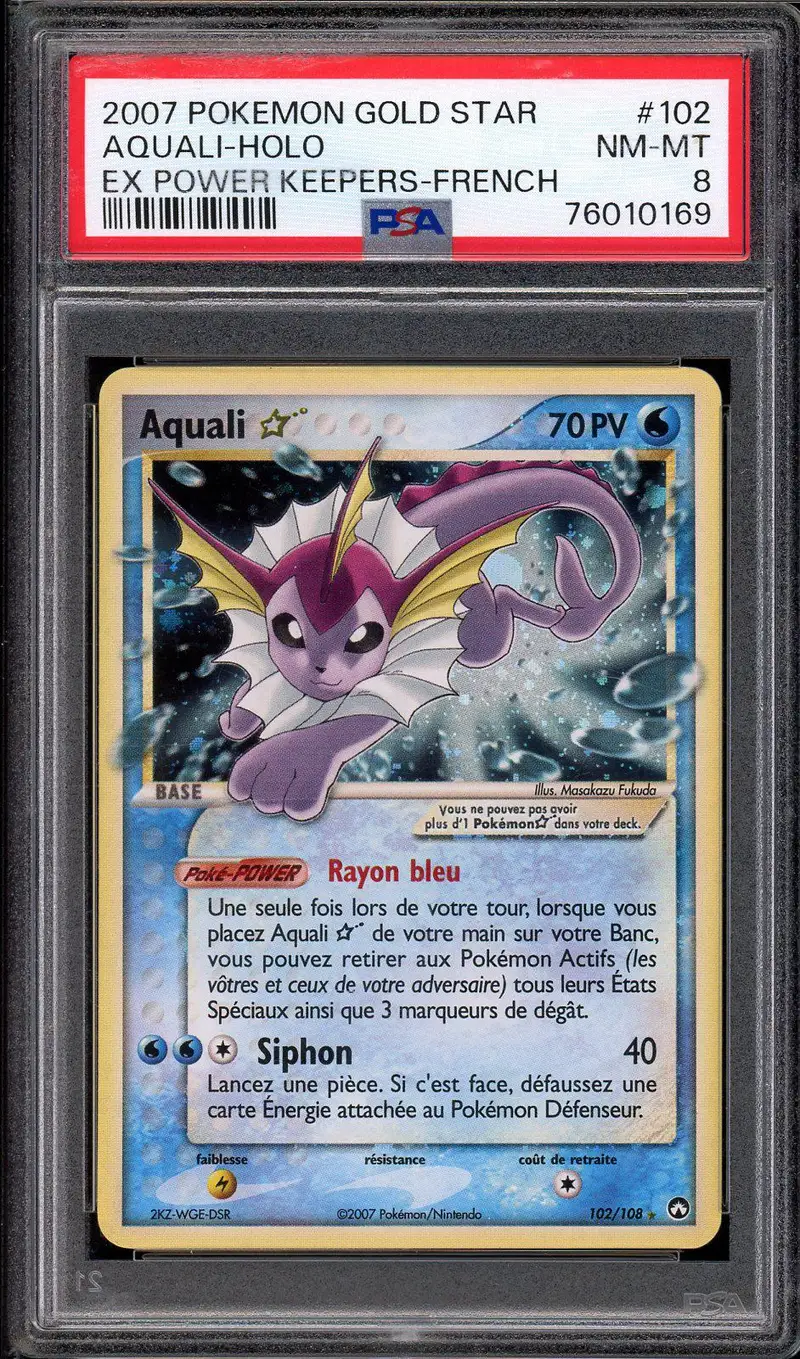 PSA 8 Aquali Gold Star