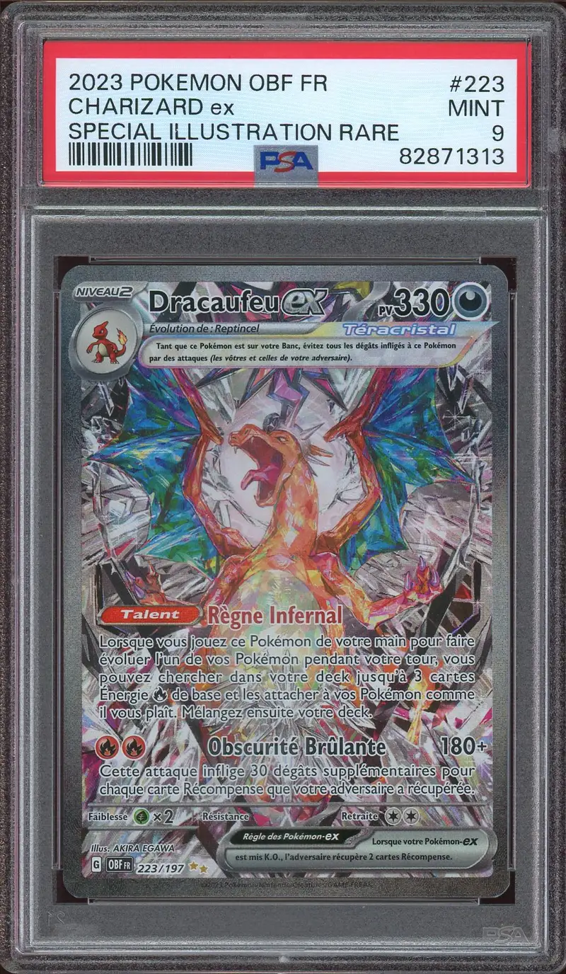 PSA 9 Dracaufeu Ex