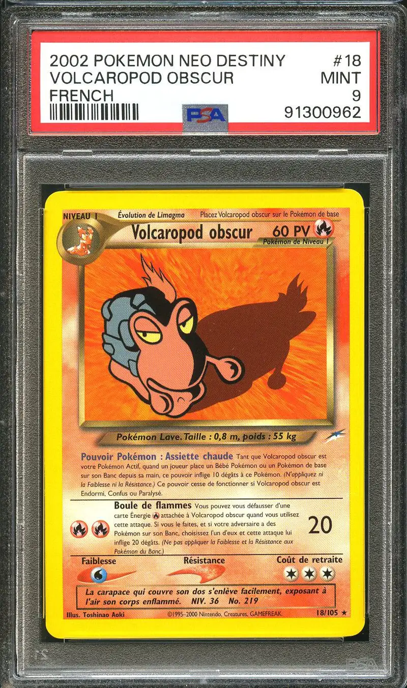 PSA 9 Volcaropod Obscur