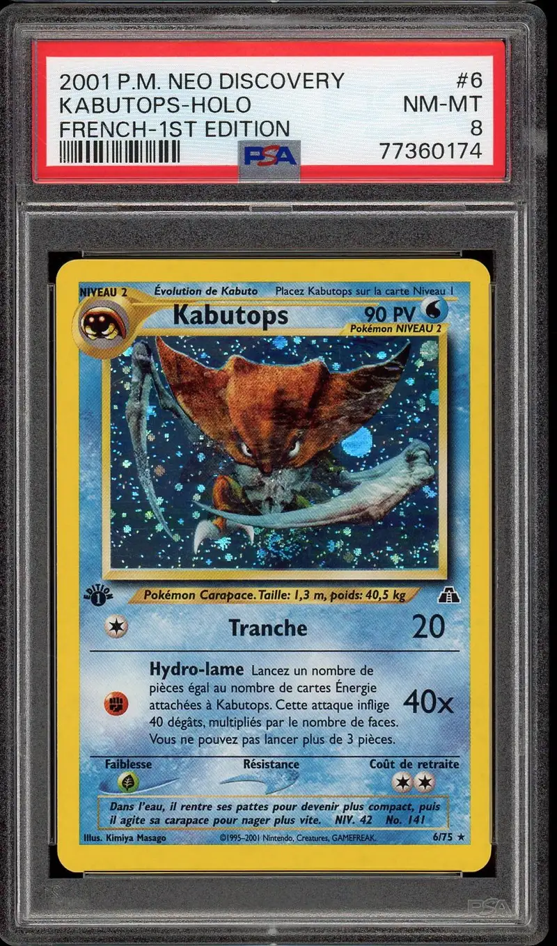 PSA 8 Kabutops Holo