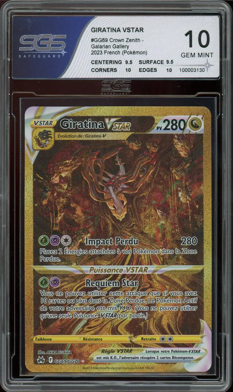 SGS 10 Giratina VStar Gold