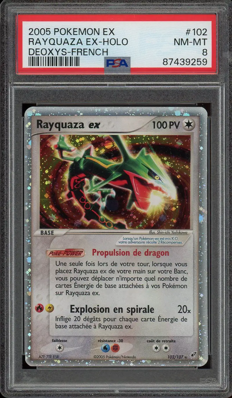 PSA 8 Rayquaza Ex