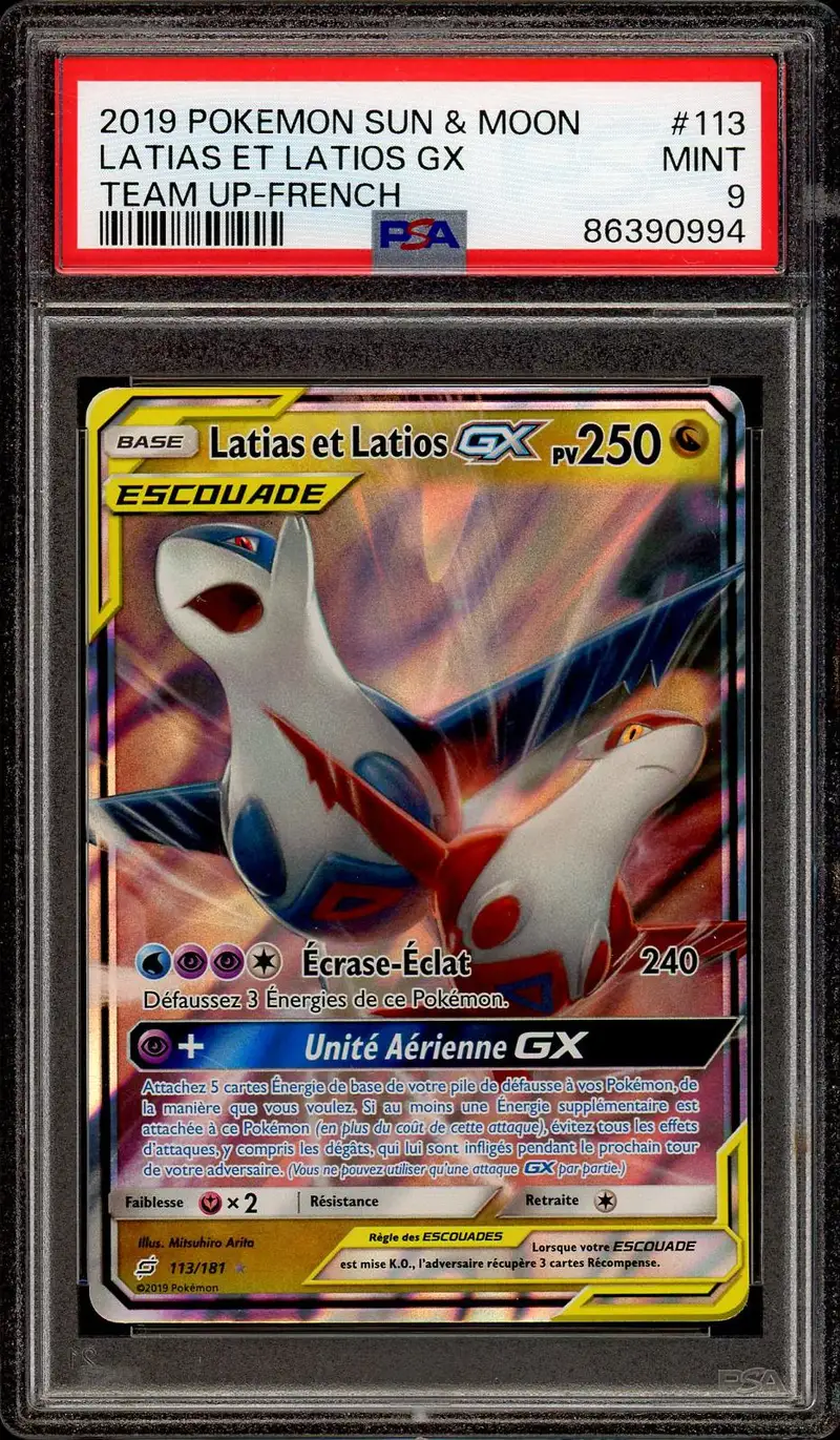 PSA 9 Latias et Latios Gx