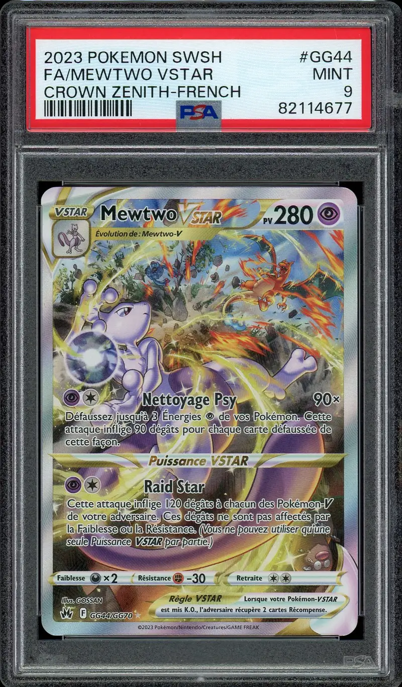PSA 9 Mewtwo VStar