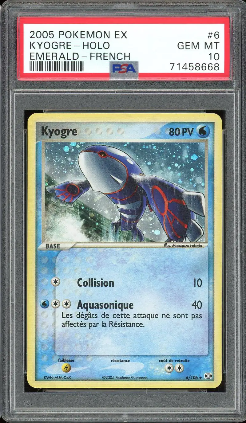 PSA 10 Kyogre Holo