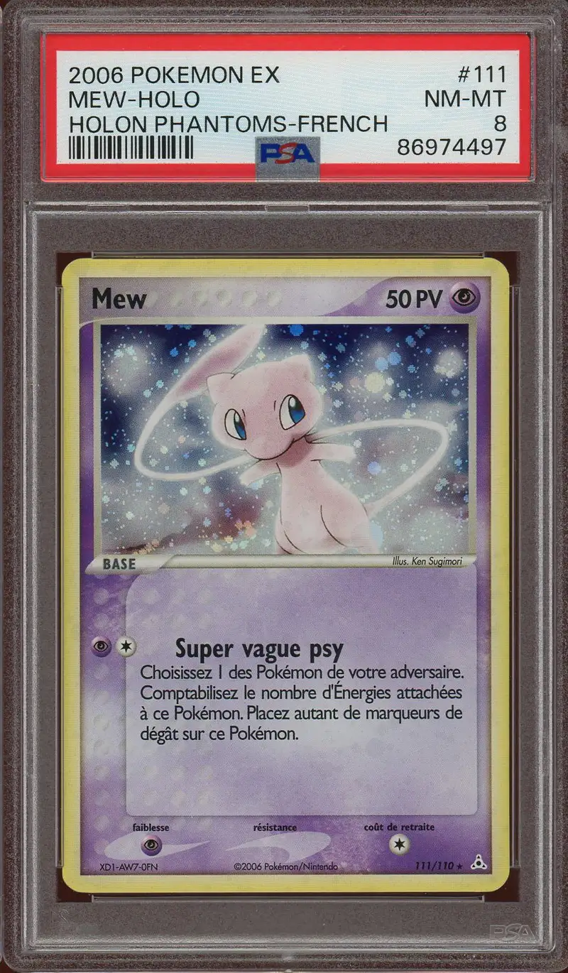 PSA 8 Mew Holo