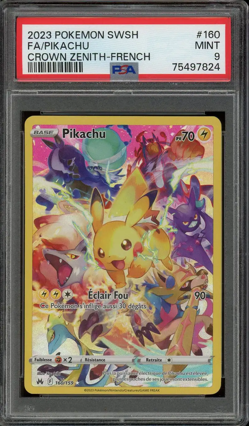 PSA 9 Pikachu
