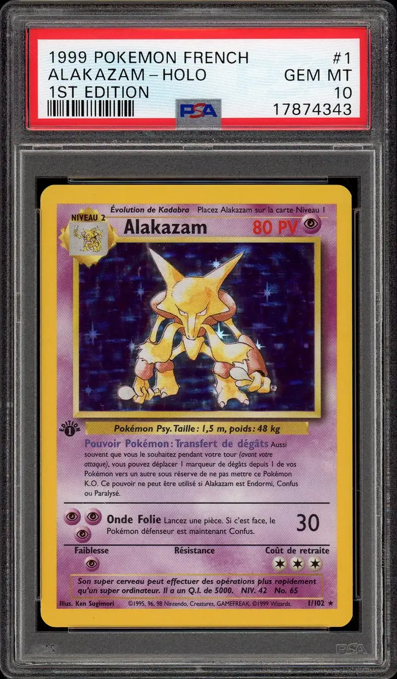 PSA 10 Alakazam Holo
