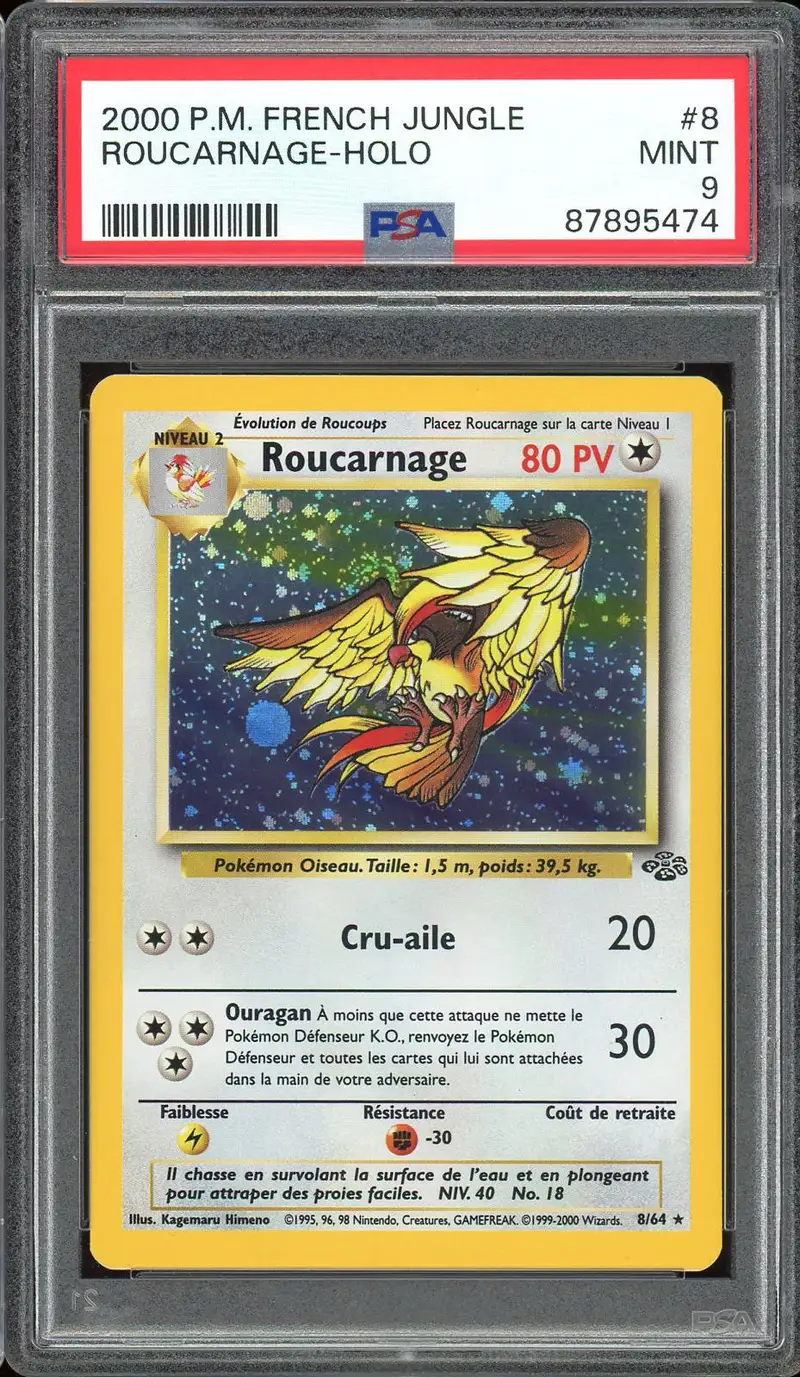 PSA 9 Roucarnage Holo