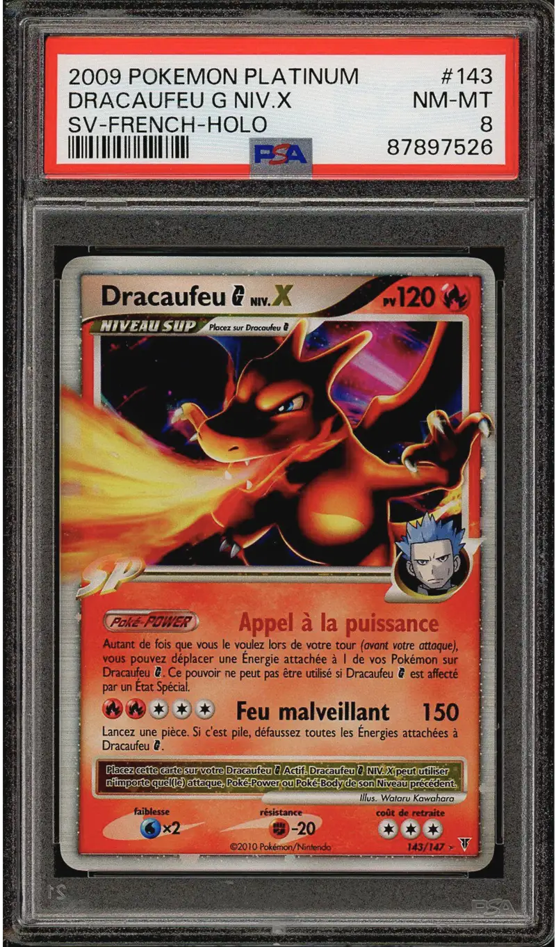 PSA 8 Dracaufeu G Niv. X
