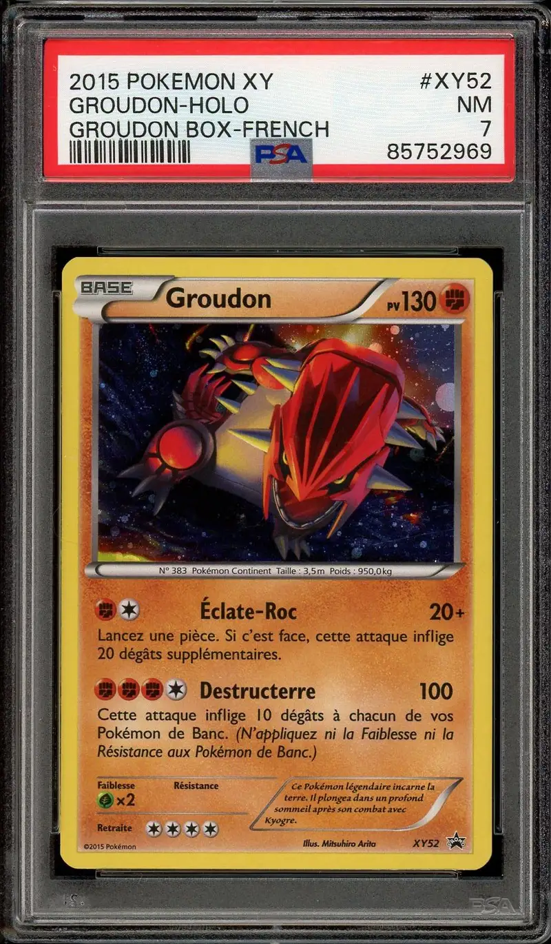 PSA 7 Groudon Holo