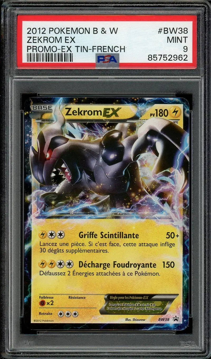 PSA 9 Zekrom Ex
