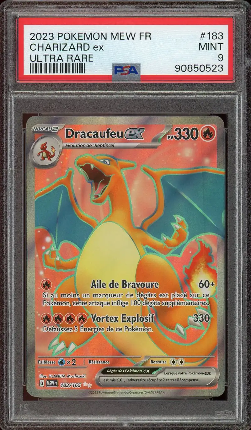 PSA 9 Dracaufeu Ex