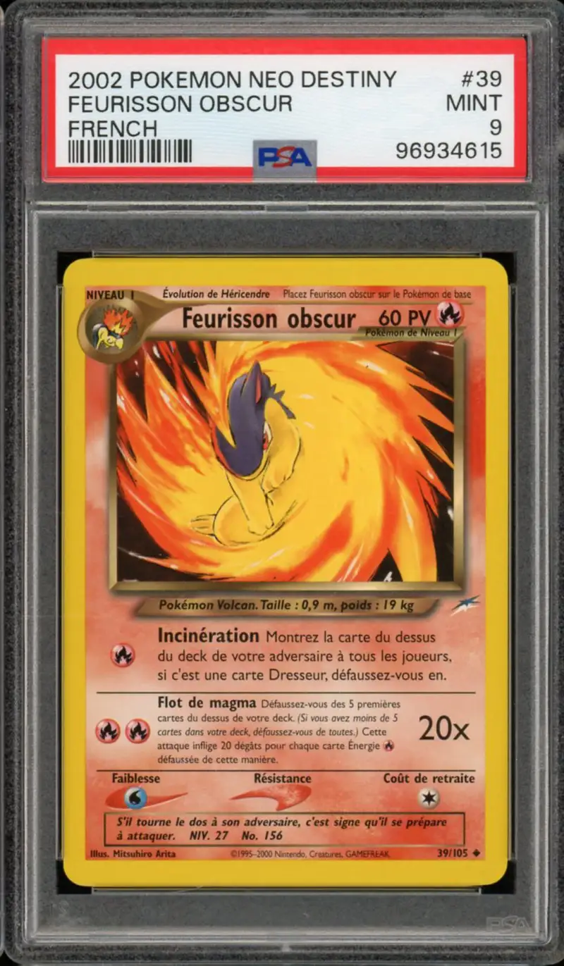 PSA 9 Feurisson Obscur