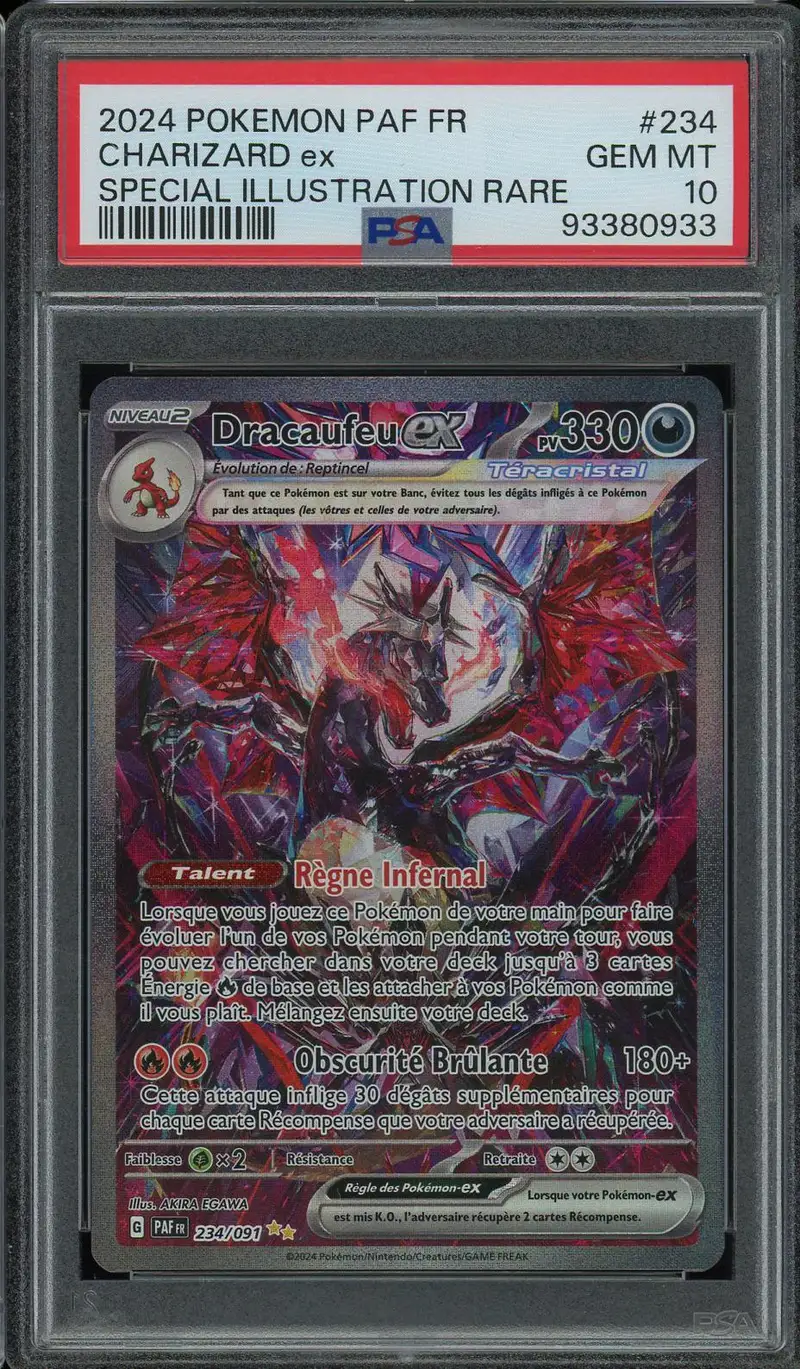 PSA 10 Dracaufeu Ex