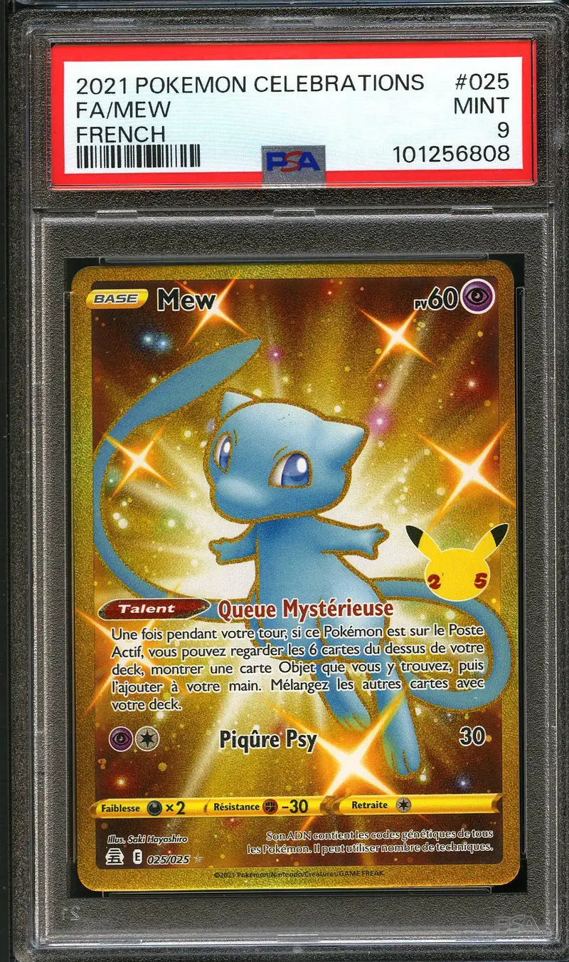 PSA 9 Mew Gold