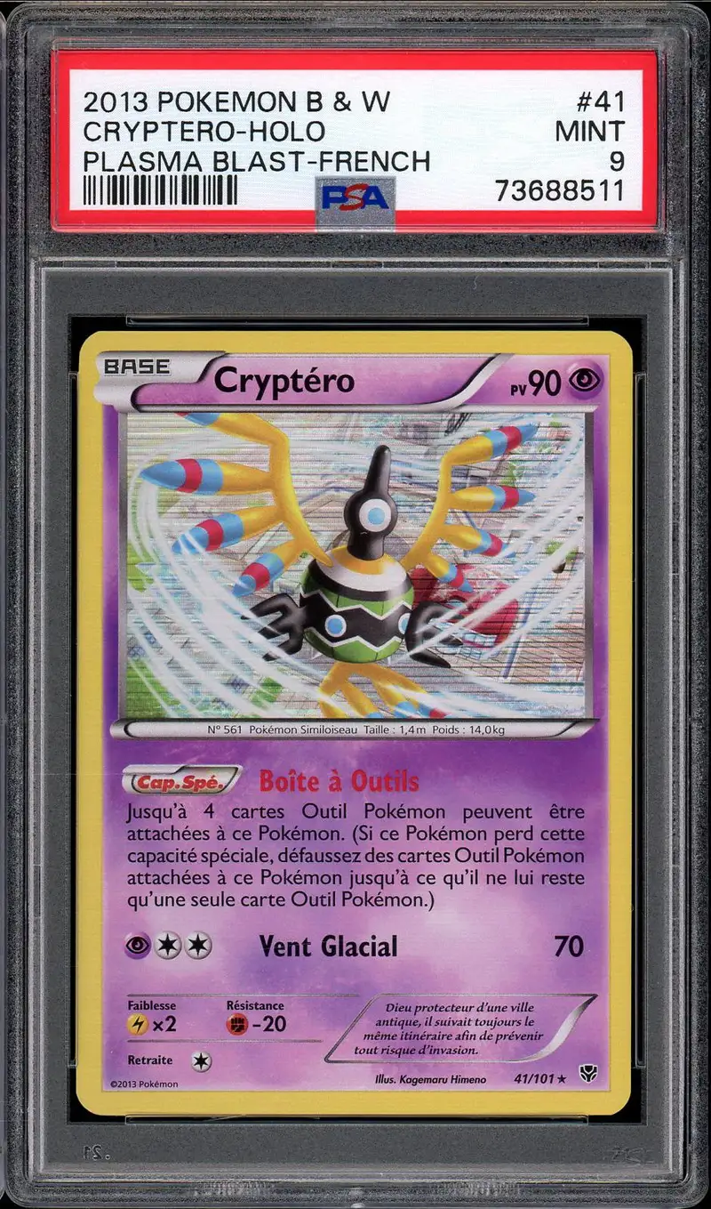 PSA 9 Cryptéro Holo