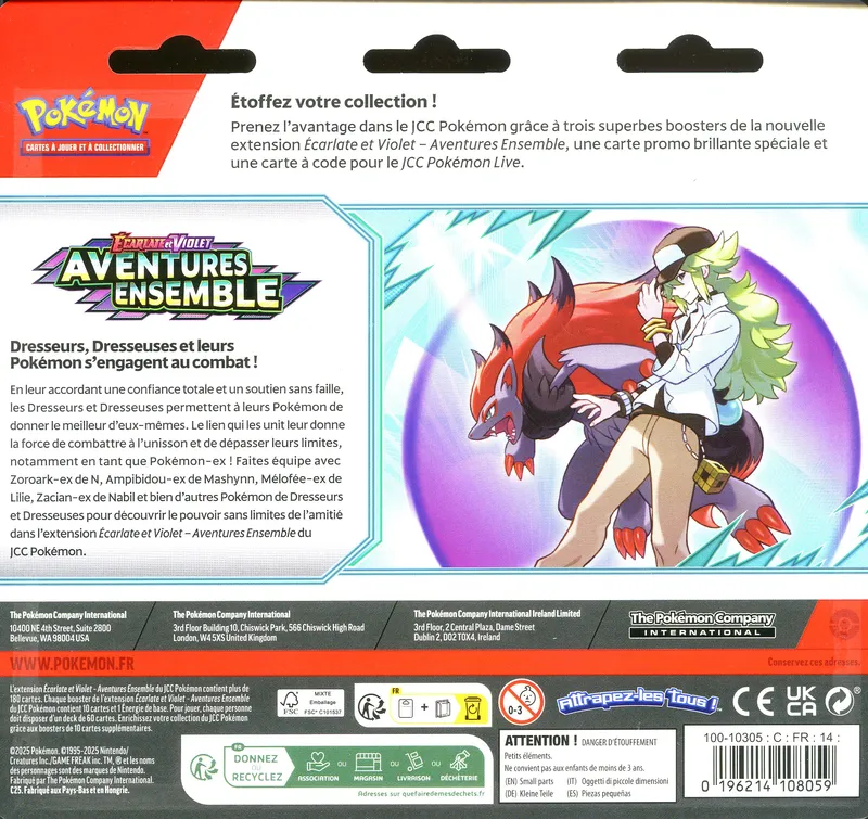 Tripack Boosters EV9 Aventures Ensemble
