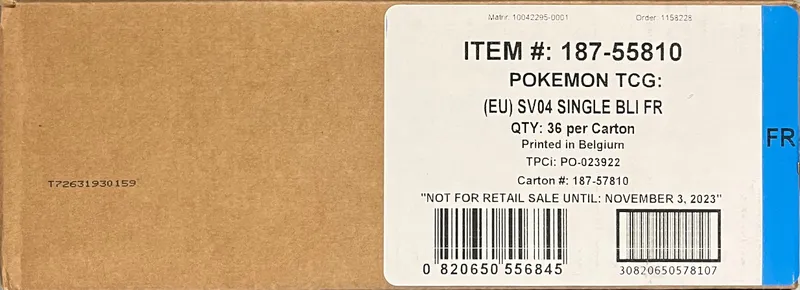 Case Booster Blister EV4 Faille Paradoxe