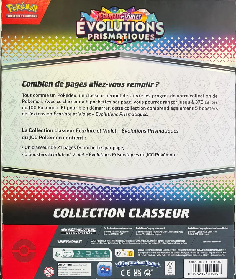 Coffret Collection Classeur EV8.5 Evolutions Prismatiques