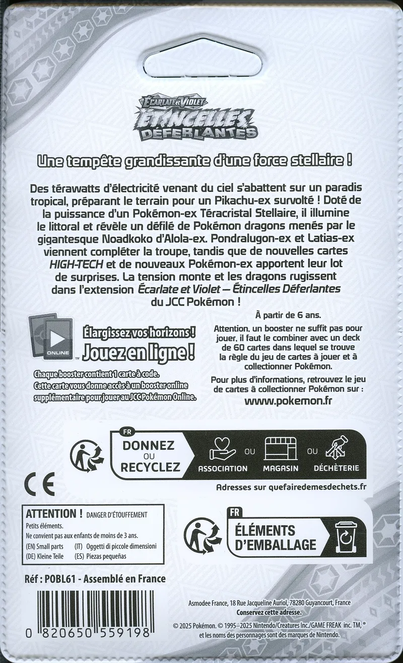 Booster Blister EV8 Etincelles Déferlantes