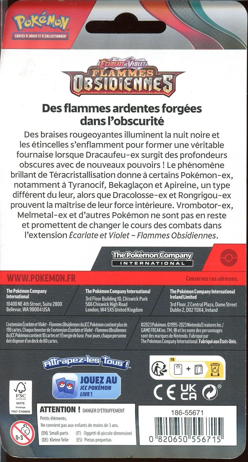 Booster Blister EV3 Flammes Obsidiennes