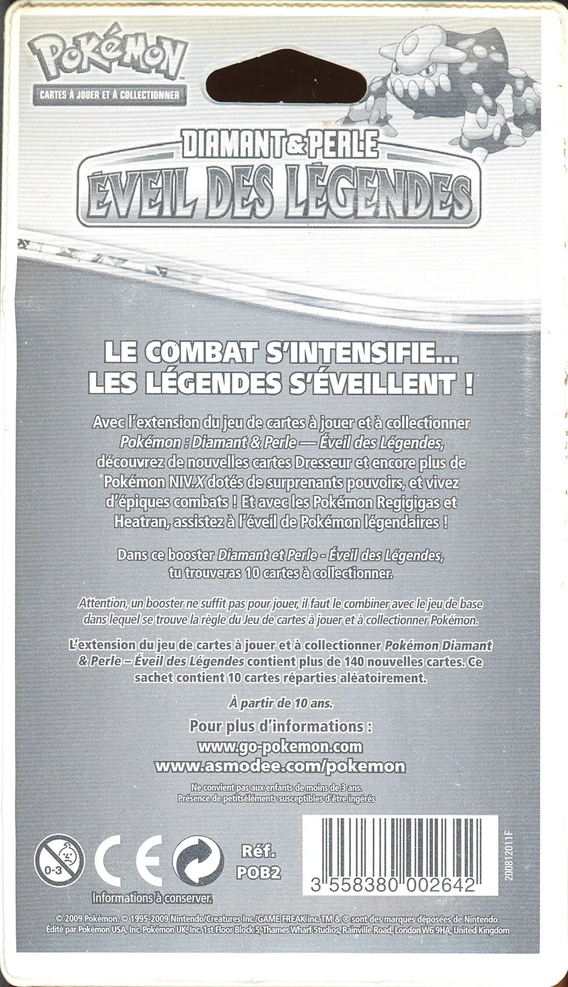 Booster Blister Diamant & Perle Eveil des Légendes