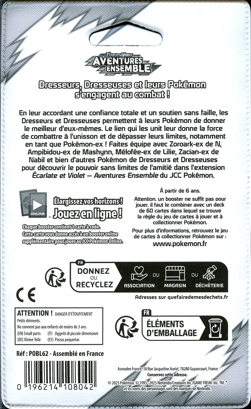 Booster Blister EV9 Aventures Ensemble