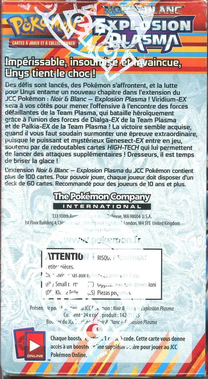 Display de 24 Boosters Noir & Blanc Explosion Plasma