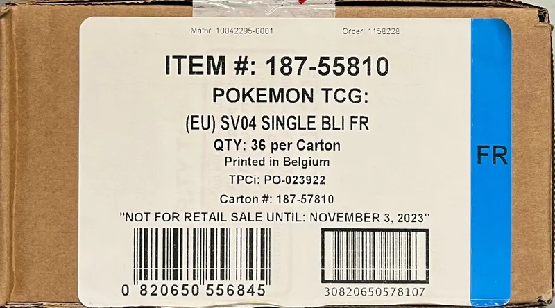 Case Booster Blister EV4 Faille Paradoxe