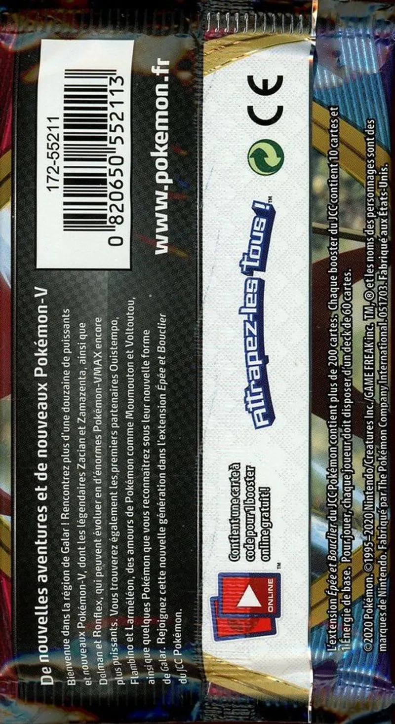 Booster EB1 Epée et Bouclier