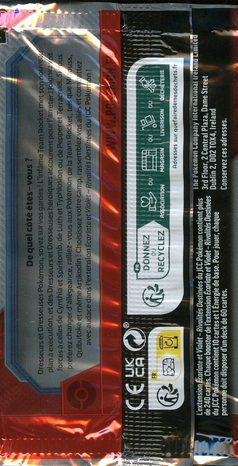 Booster Pack loisir EV10 Rivalités Destinées