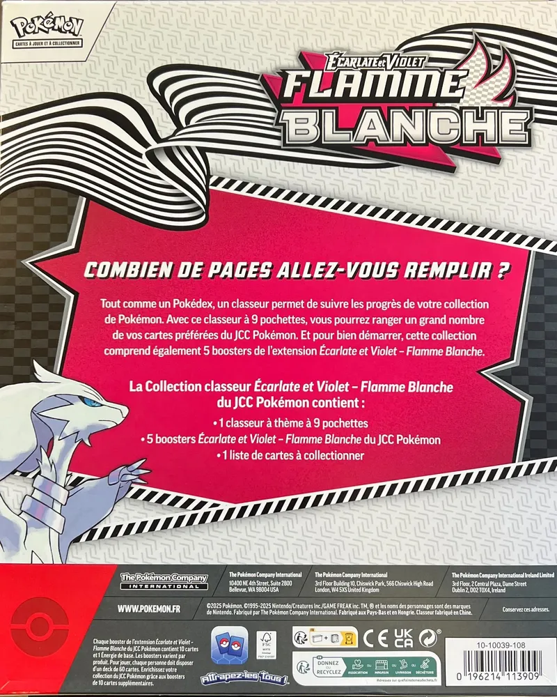 Coffret Collection Classeur EV10.5 Flamme Blanche