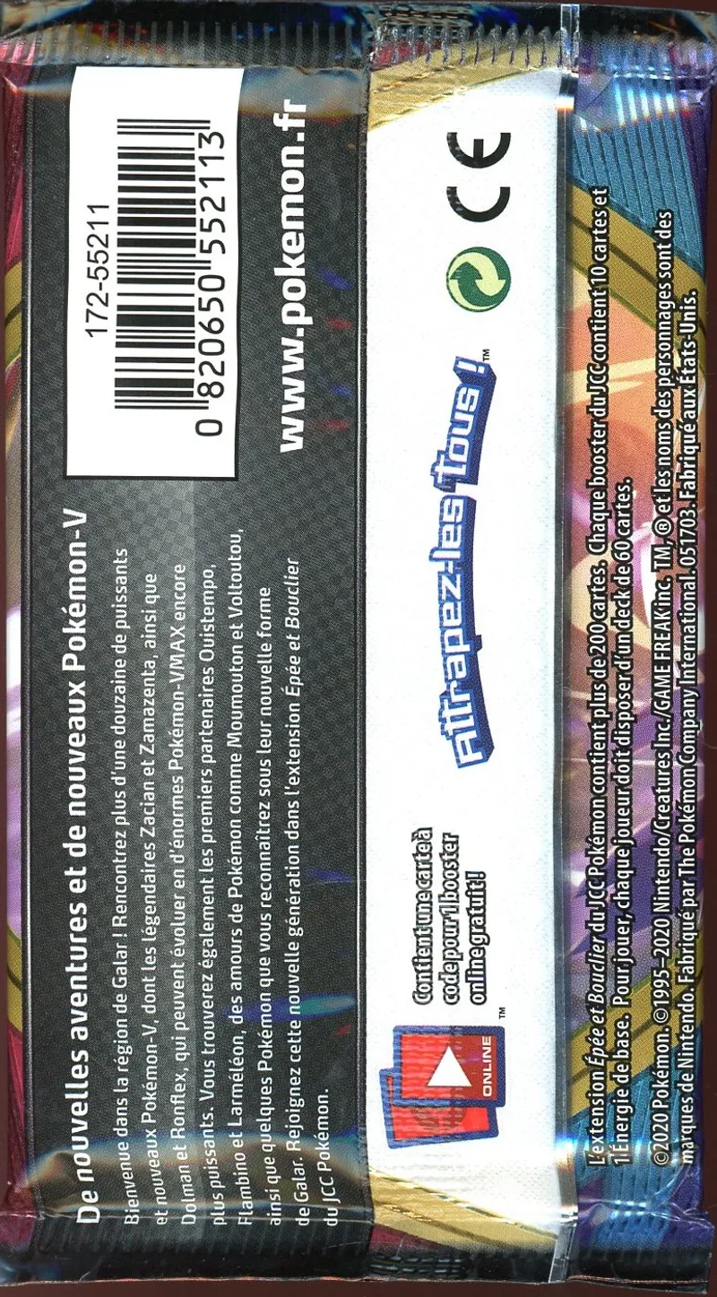 Booster EB1 Epée et Bouclier