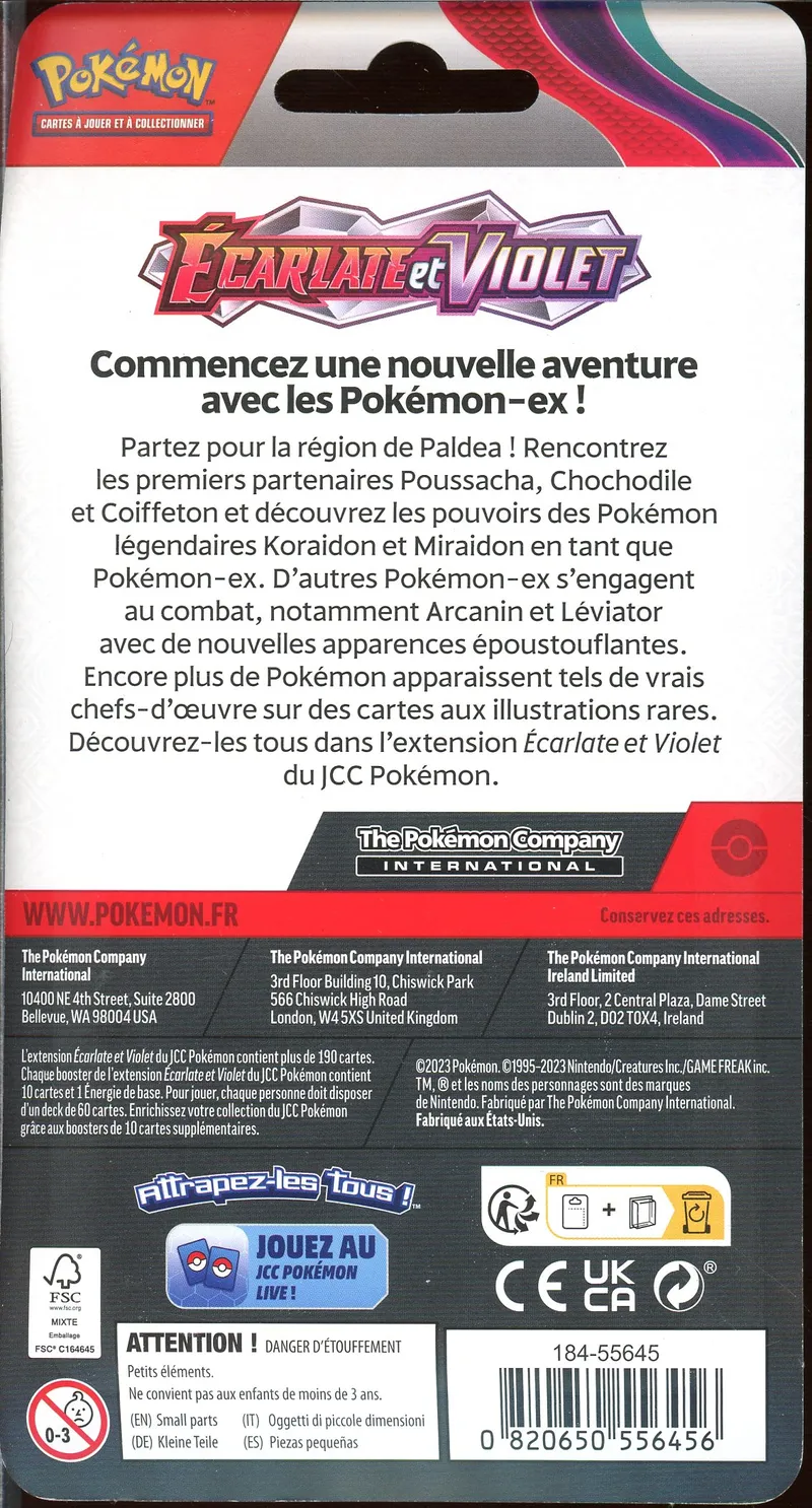 Booster Blister EV1 Ecarlate et Violet