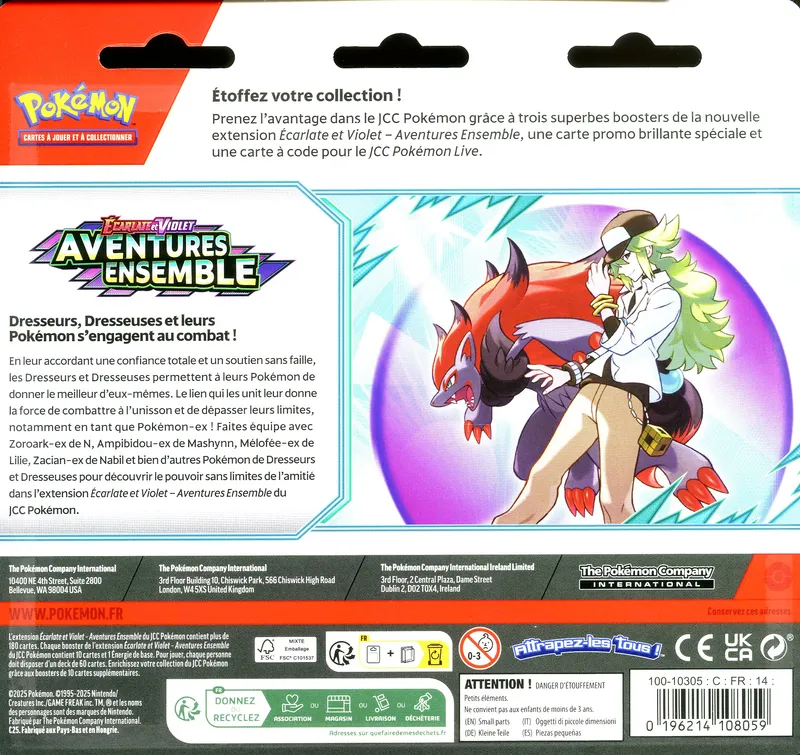 Tripack EV9 Aventures Ensemble
