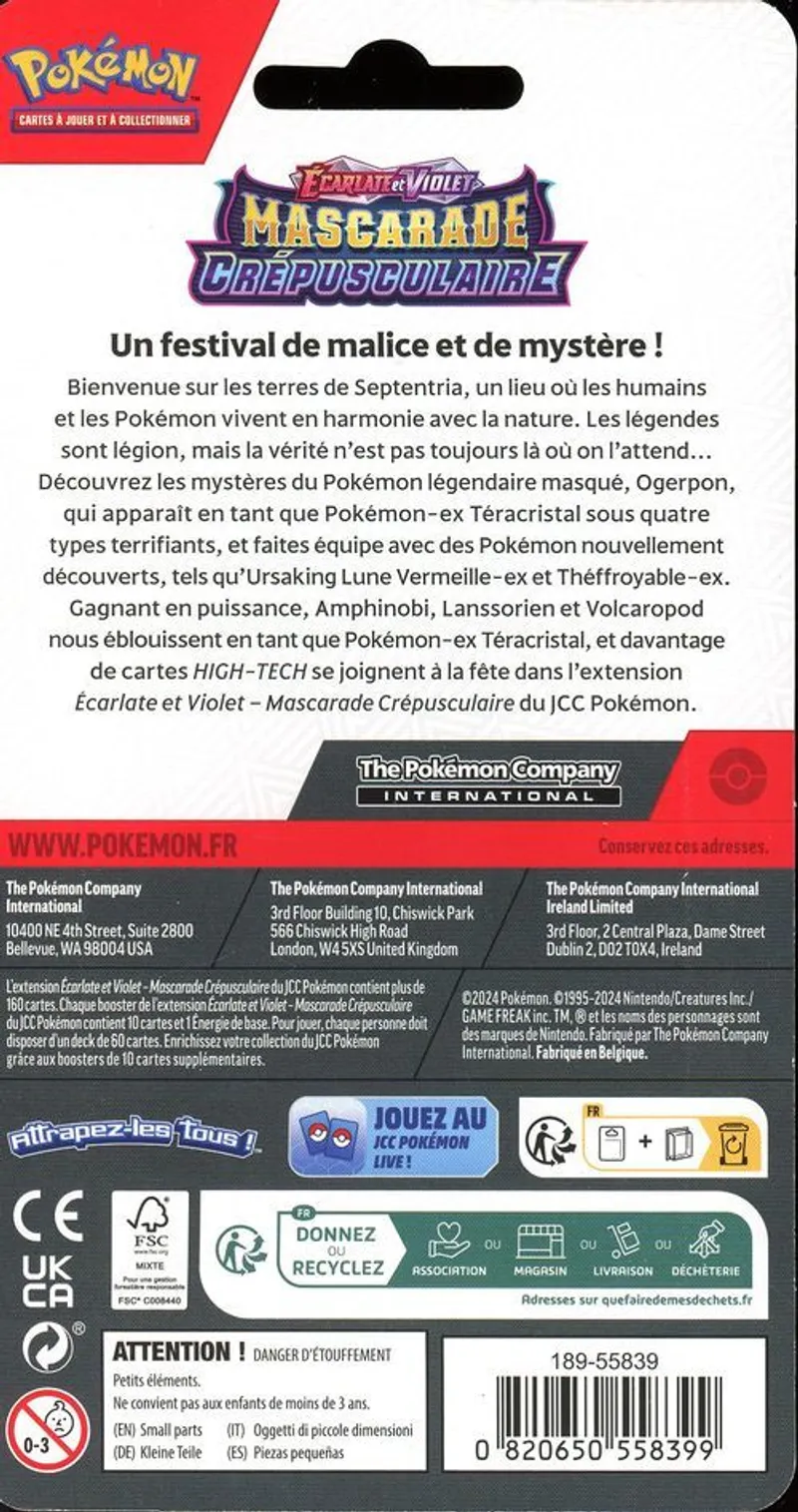 Booster Blister EV6 Mascarade Crépusculaire