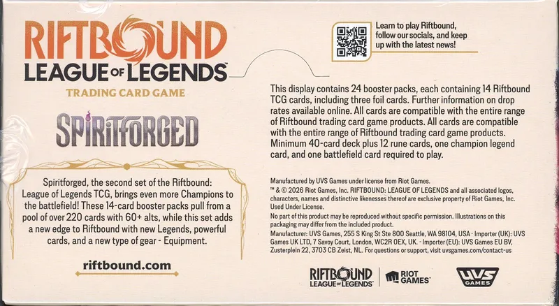 Display Riftbound Spiritforged