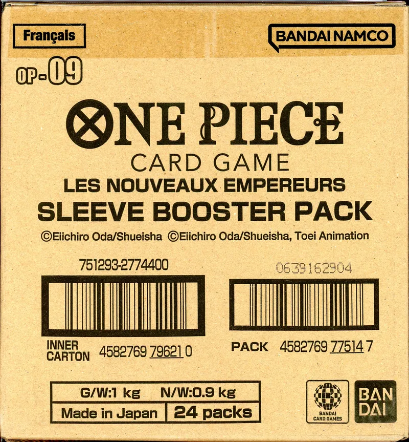 Case 24 Boosters Blisters OP-09 Les Nouveaux Empereurs