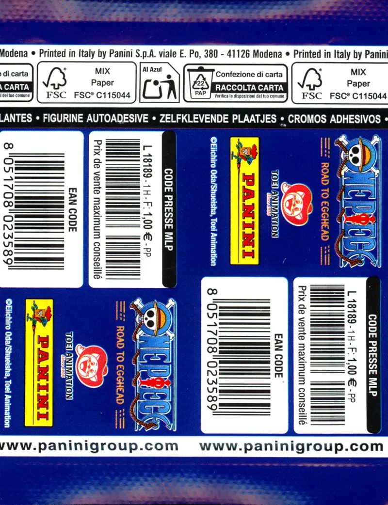 Panini Sticker One Piece