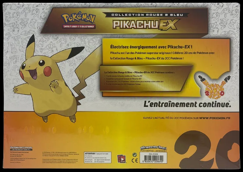 Coffret Collection XY Rouge et Bleu Pikachu Ex