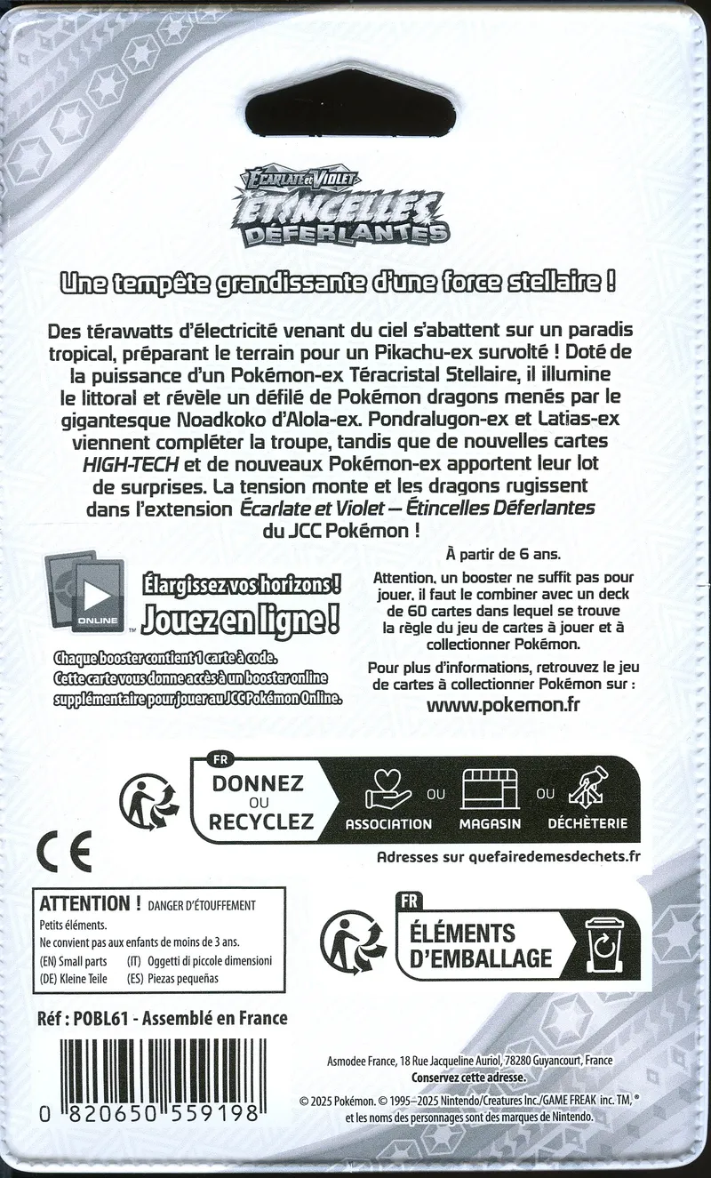 Booster Blister EV8 Etincelles Déferlantes