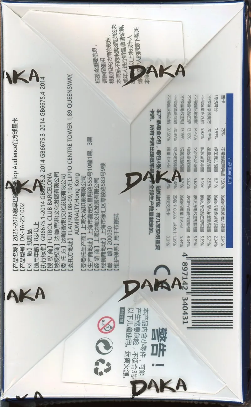 Display Daka FC Barcelona Top Audience 2025-2026