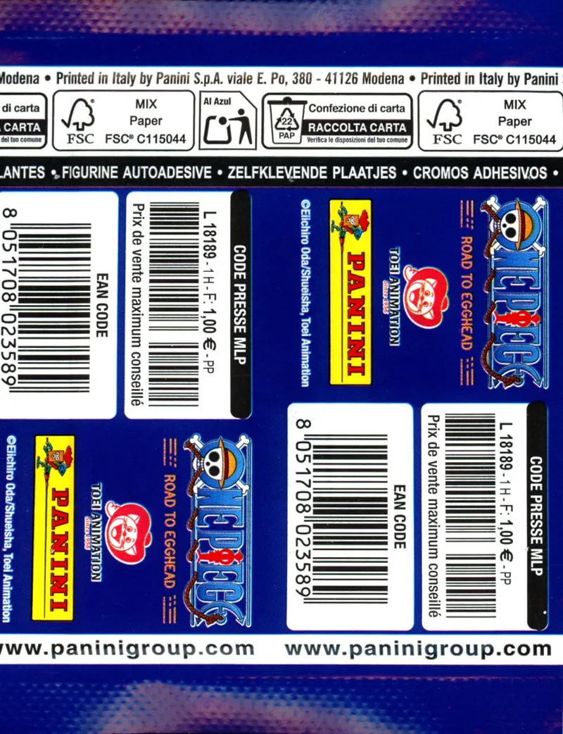 Panini Sticker One Piece
