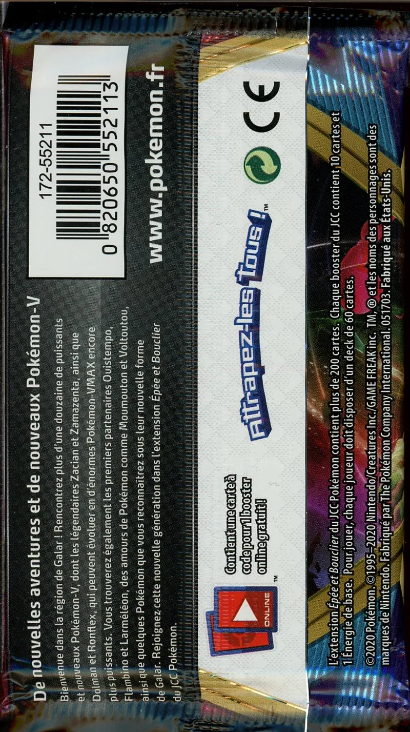 Booster EB1 Epée et Bouclier