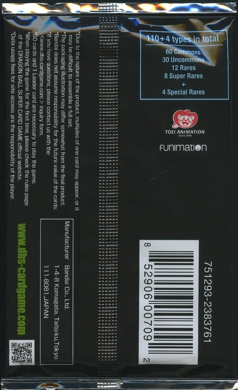 Booster Dragon Ball Super B01 Galactic Battle