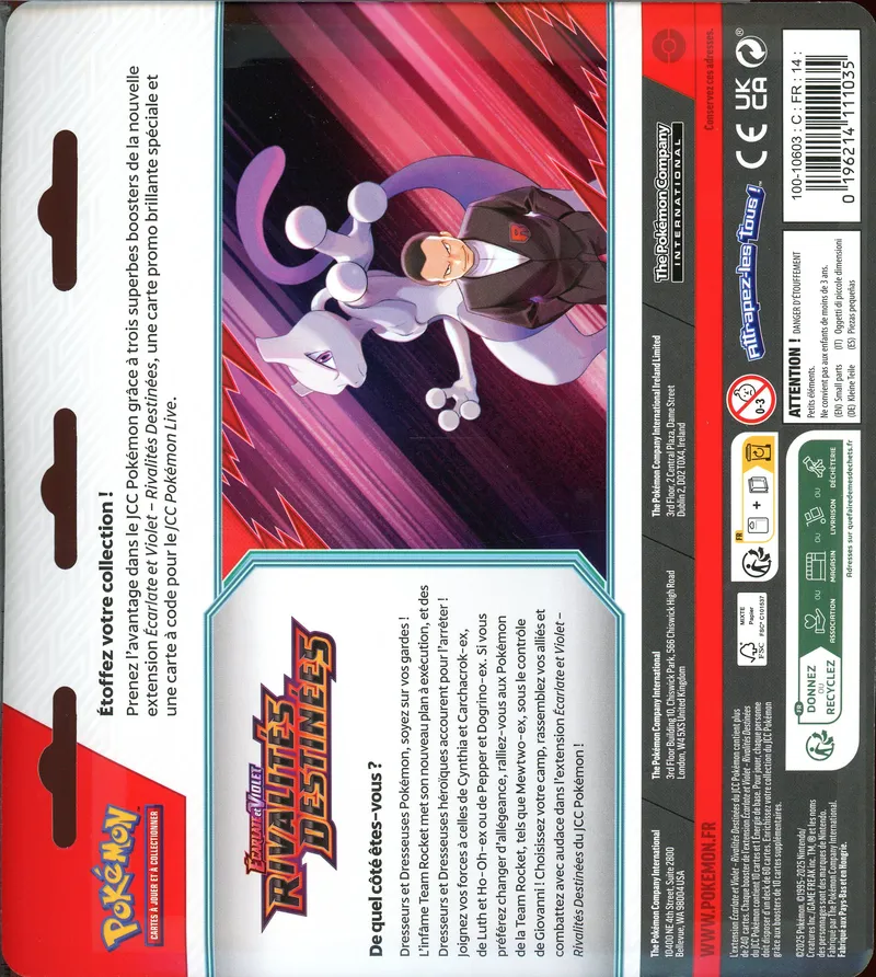 Tripack EV10 Rivalités Destinées