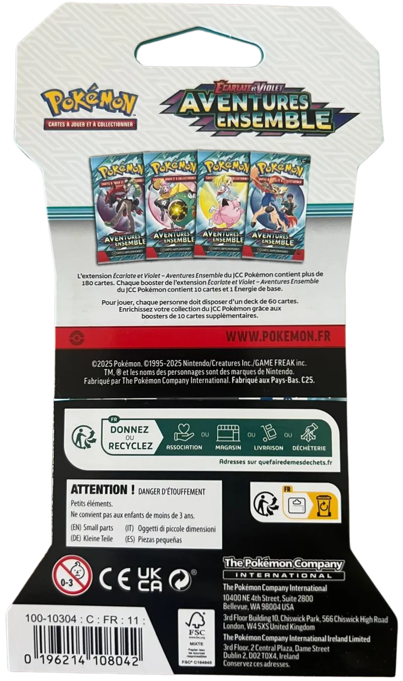 Booster Blister EV9 Aventures Ensemble