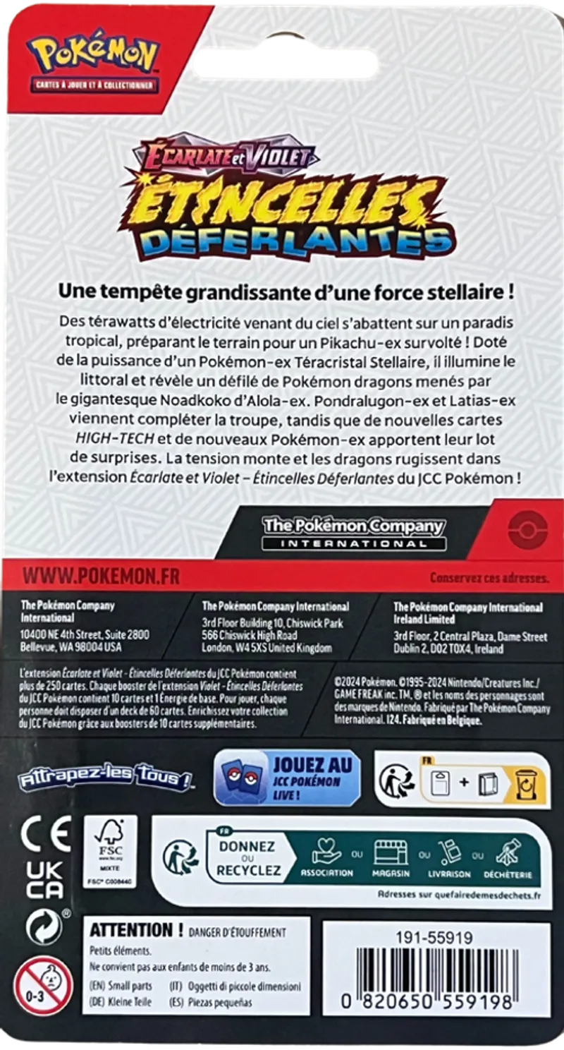 Booster Blister EV8 Etincelles Déferlantes